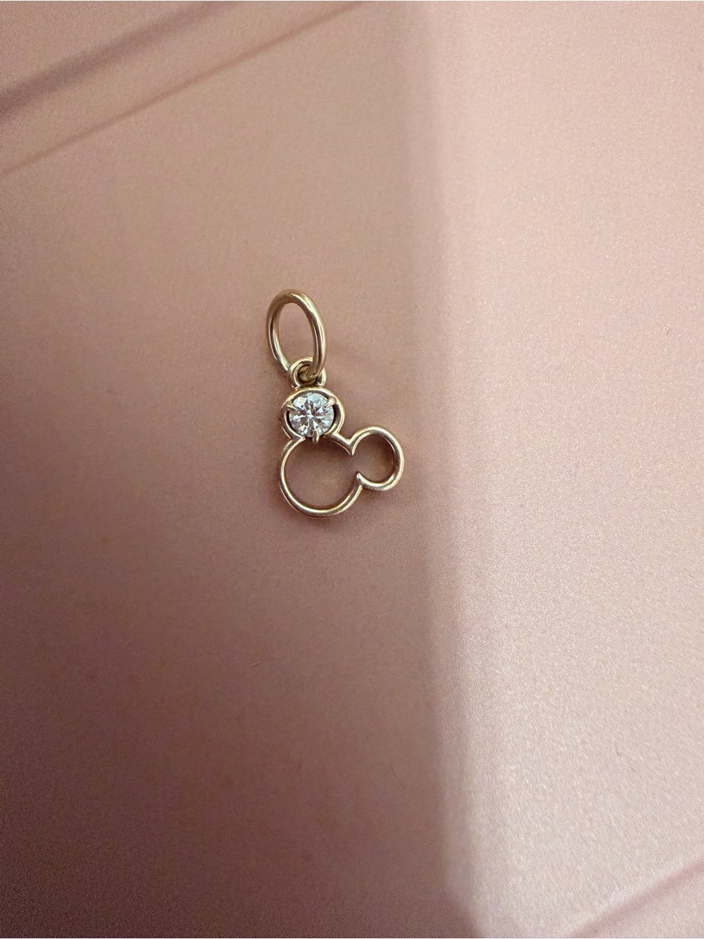 Pandora Mickey Solid Gold pendant w diamond